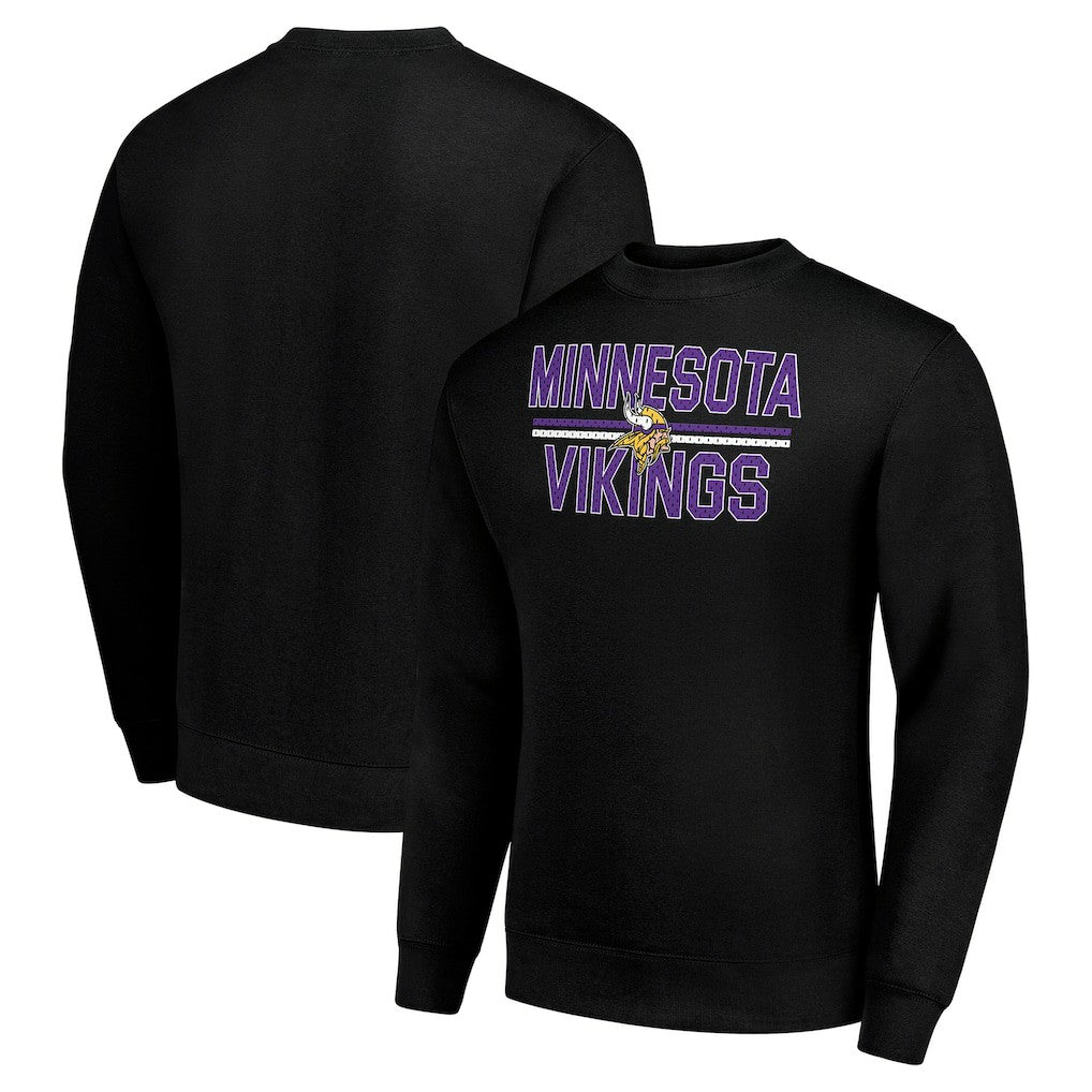 Minnesota Vikings  Starter Team Mesh Print Graphic Pullover Sweatshirt