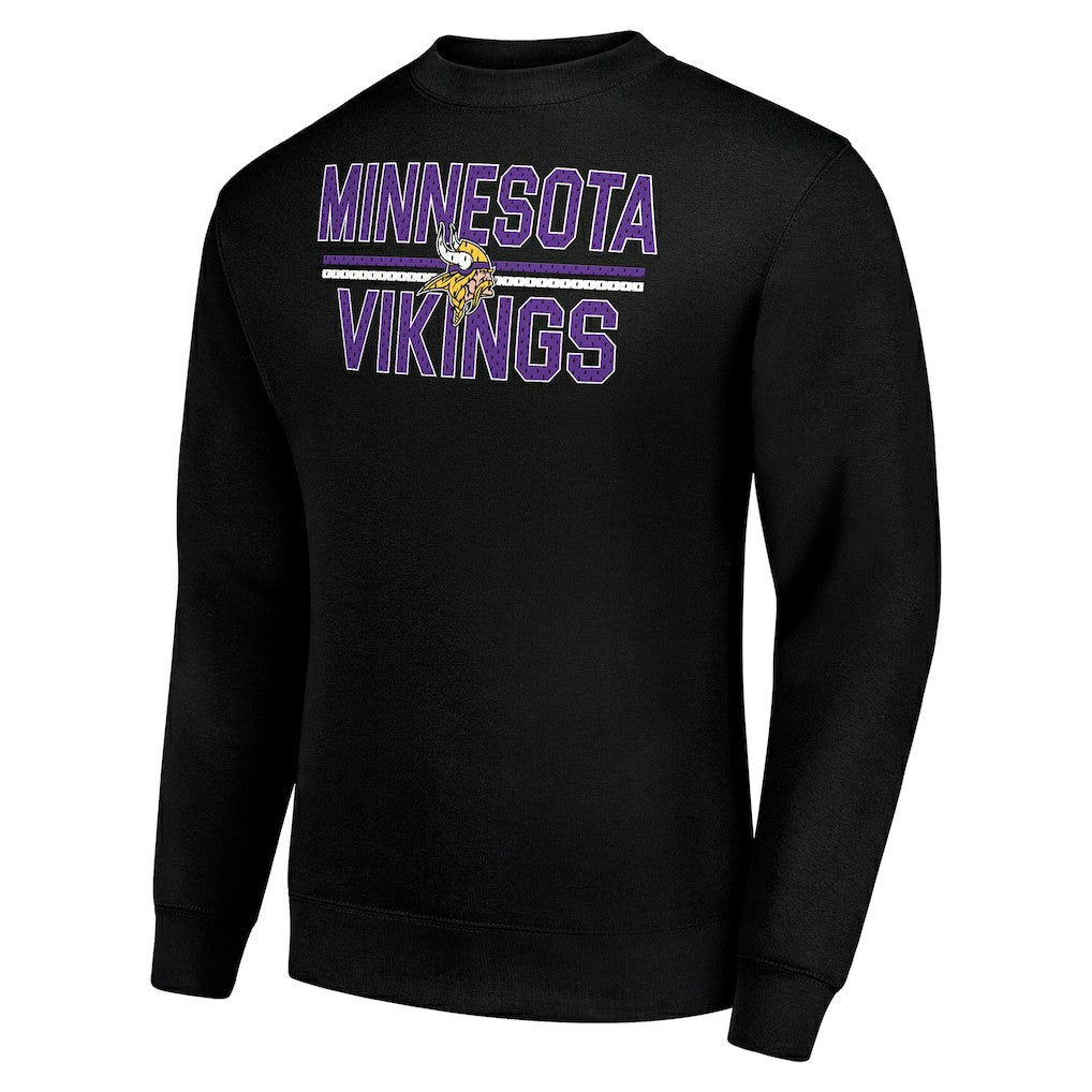 Minnesota Vikings  Starter Team Mesh Print Graphic Pullover Sweatshirt