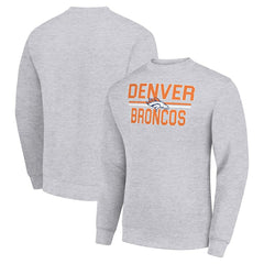 Denver Broncos  Starter Team Mesh Print Graphic Pullover Sweatshirt