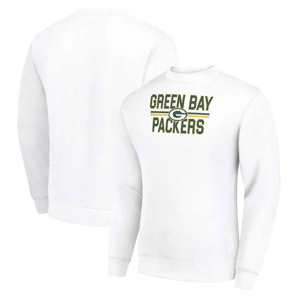 Green Bay Packers  Starter Team Mesh Print Graphic Pullover Sweatshirt