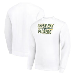 Green Bay Packers  Starter Team Mesh Print Graphic Pullover Sweatshirt