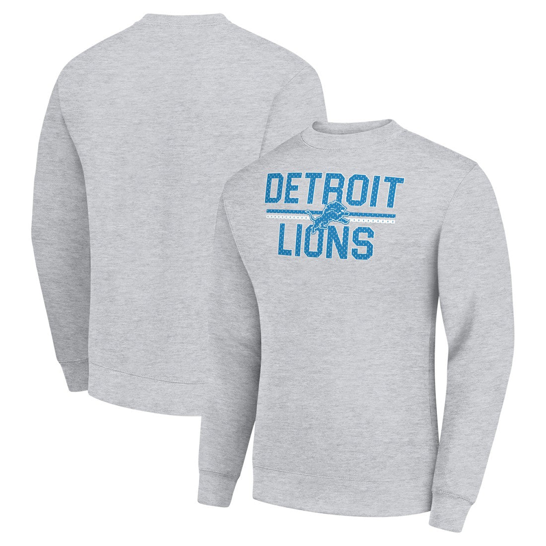Detroit Lions  Starter Team Mesh Print Graphic Pullover Sweatshirt