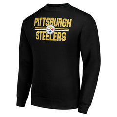 Pittsburgh Steelers  Starter Team Mesh Print Graphic Pullover Sweatshirt