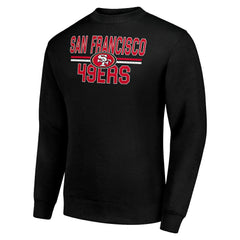 San Francisco 49ers  Starter Team Mesh Print Graphic Pullover Sweatshirt