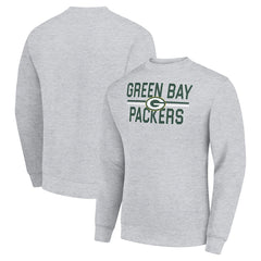 Green Bay Packers  Starter Team Mesh Print Graphic Pullover Sweatshirt