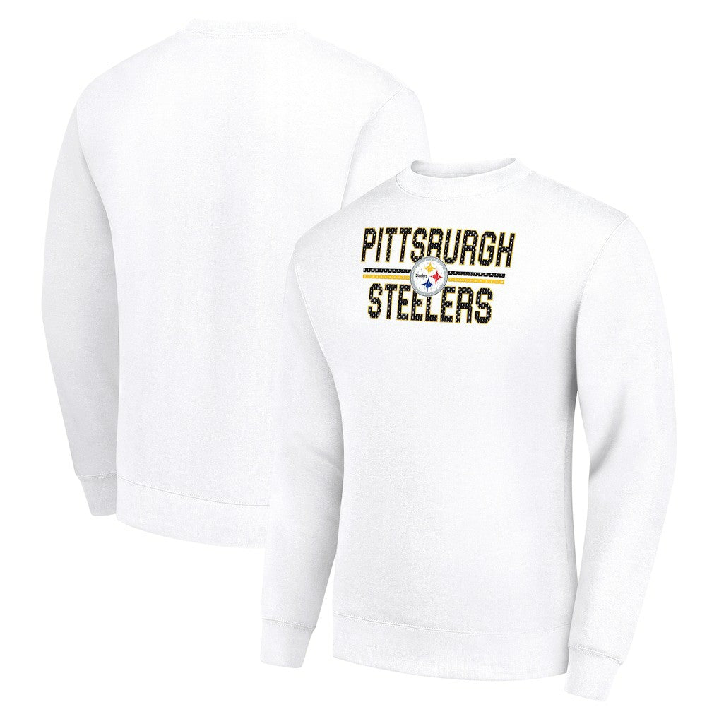 Pittsburgh Steelers  Starter Team Mesh Print Graphic Pullover Sweatshirt