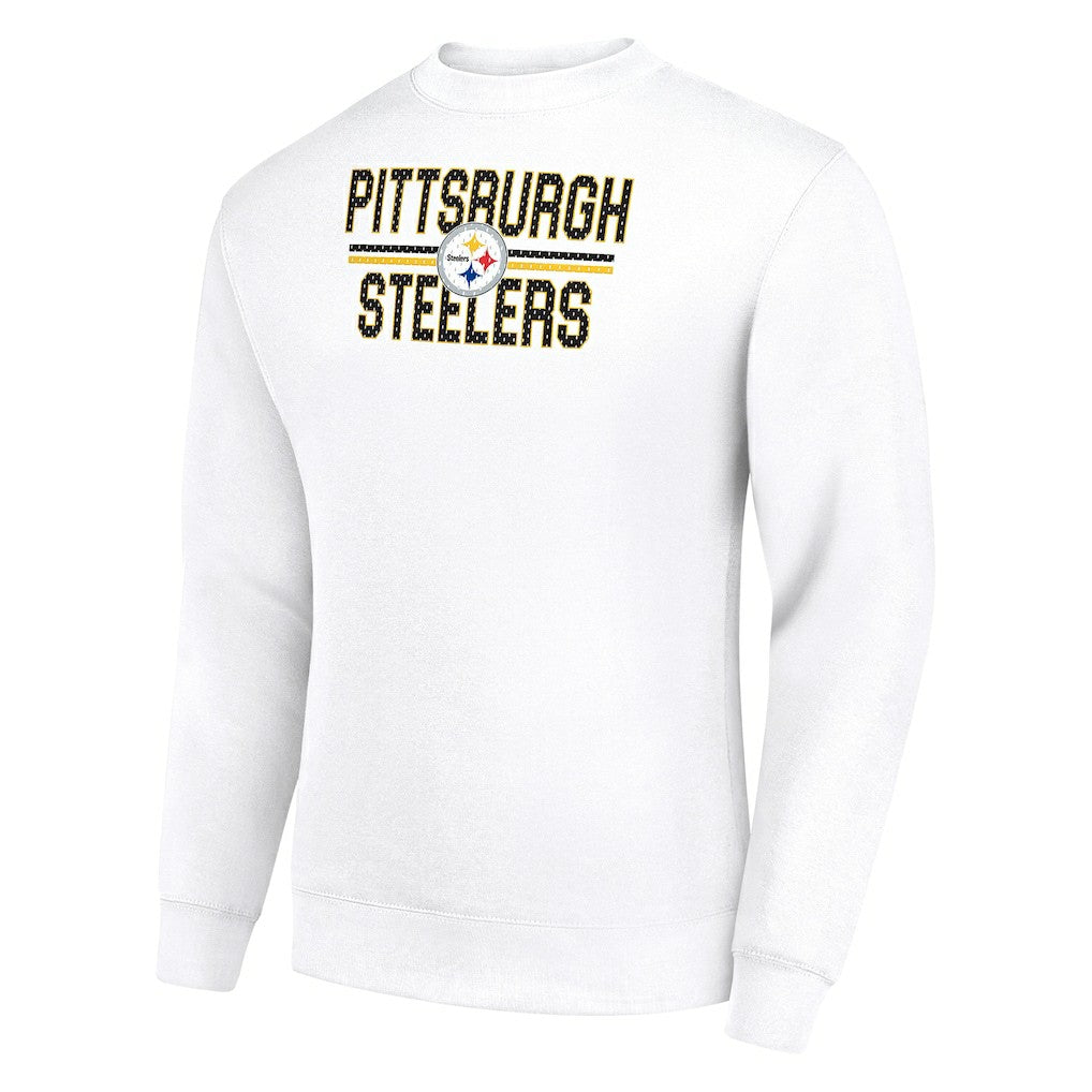 Pittsburgh Steelers  Starter Team Mesh Print Graphic Pullover Sweatshirt