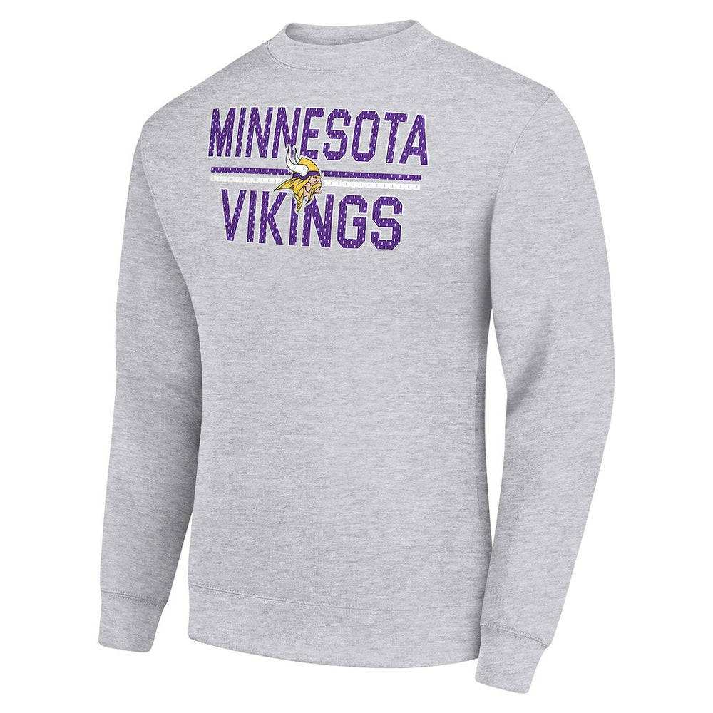 Minnesota Vikings  Starter Team Mesh Print Graphic Pullover Sweatshirt