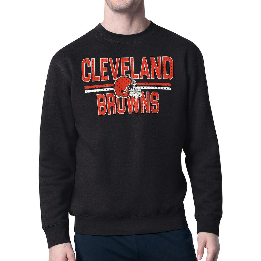 Cleveland Browns  Starter Team Mesh Print Graphic Pullover Sweatshirt