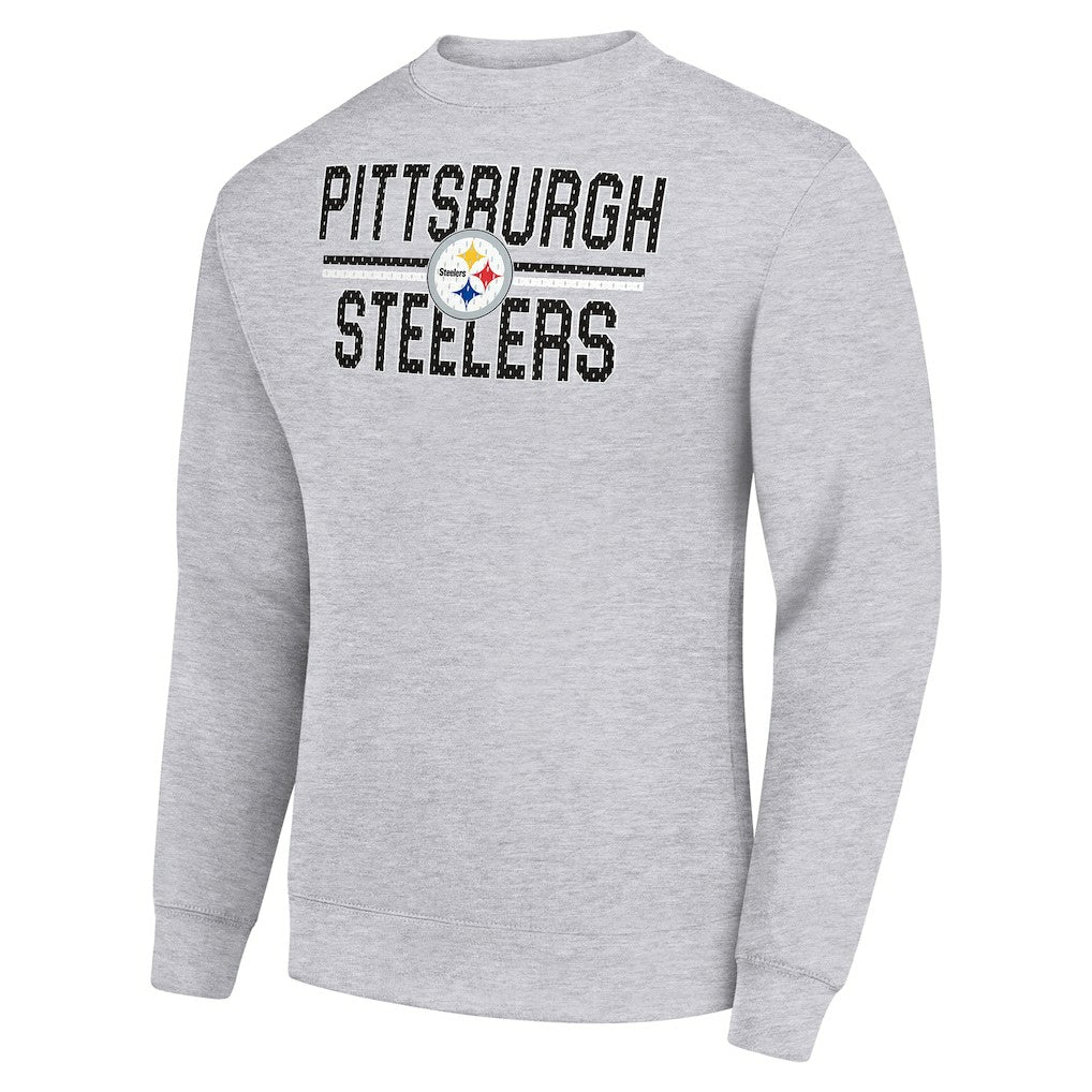 Pittsburgh Steelers  Starter Team Mesh Print Graphic Pullover Sweatshirt