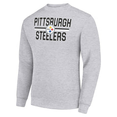 Pittsburgh Steelers  Starter Team Mesh Print Graphic Pullover Sweatshirt