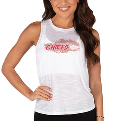Kansas City Chiefs  Concepts Sport Women's Infuse Lightweight Slub Knit Tank Top