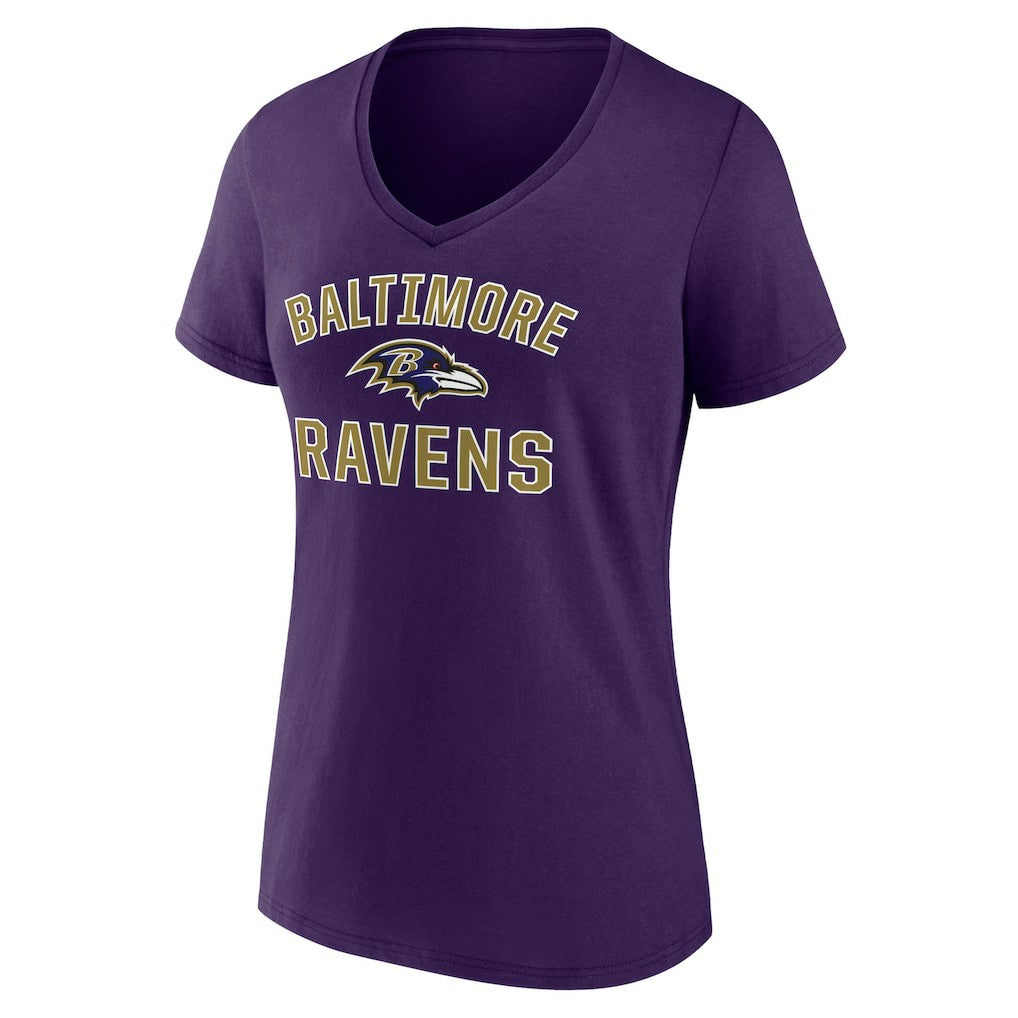 Baltimore Ravens  Women's Victory Arch V-Neck T-Shirt