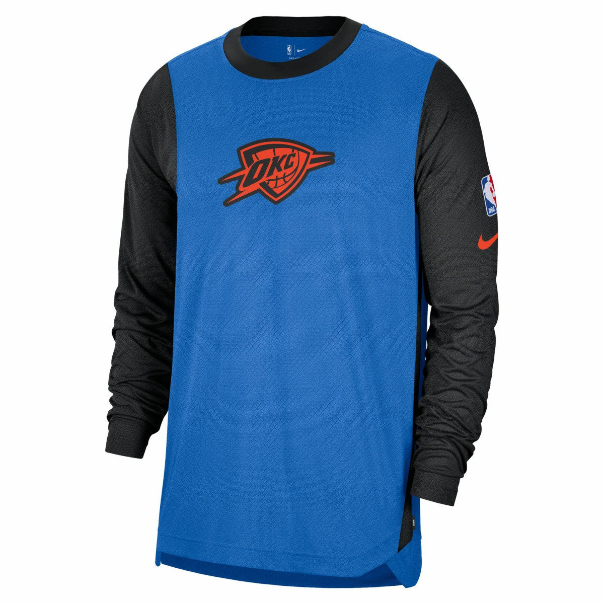 Oklahoma City Thunder 2024/25 City Edition Authentic Pregame Performance Long Sleeve Shooting T-Shirt Discount