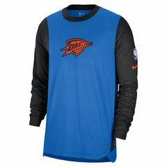 Oklahoma City Thunder 2024/25 City Edition Authentic Pregame Performance Long Sleeve Shooting T-Shirt Discount
