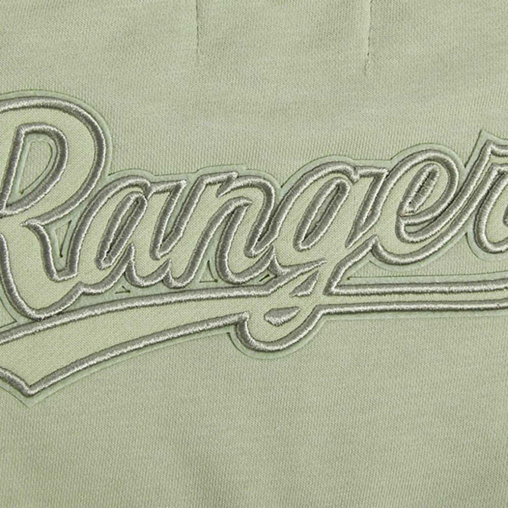 Texas Rangers Pro Standard Women's Neutral Oversized Boxy Cropped Pullover Sweatshirt | MLB On Sale