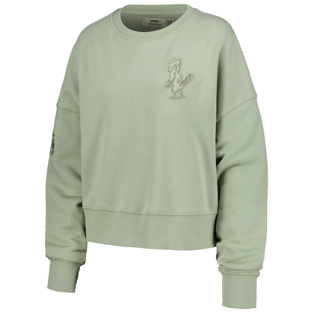 St. Louis Cardinals Pro Standard Women's Neutral Oversized Boxy Cropped Pullover Sweatshirt | MLB Online