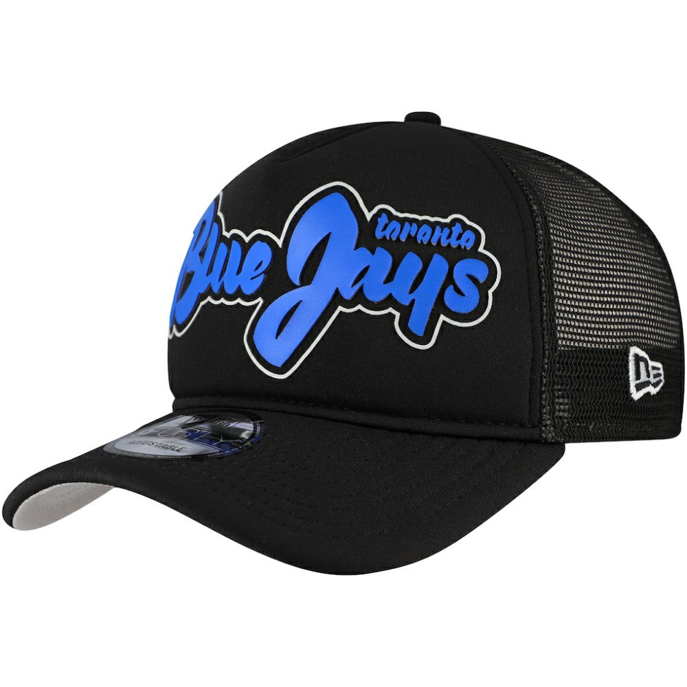 Toronto Blue Jays New Era Retro Bold A-Frame Trucker 9FORTY Adjustable Hat | MLB US