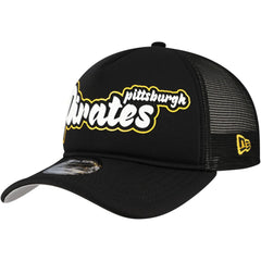 Pittsburgh Pirates New Era Retro Bold A-Frame Trucker 9FORTY Adjustable Hat | MLB Near me