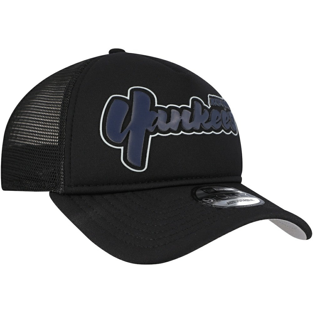 New York Yankees New Era Retro Bold A-Frame Trucker 9FORTY Adjustable Hat | MLB New