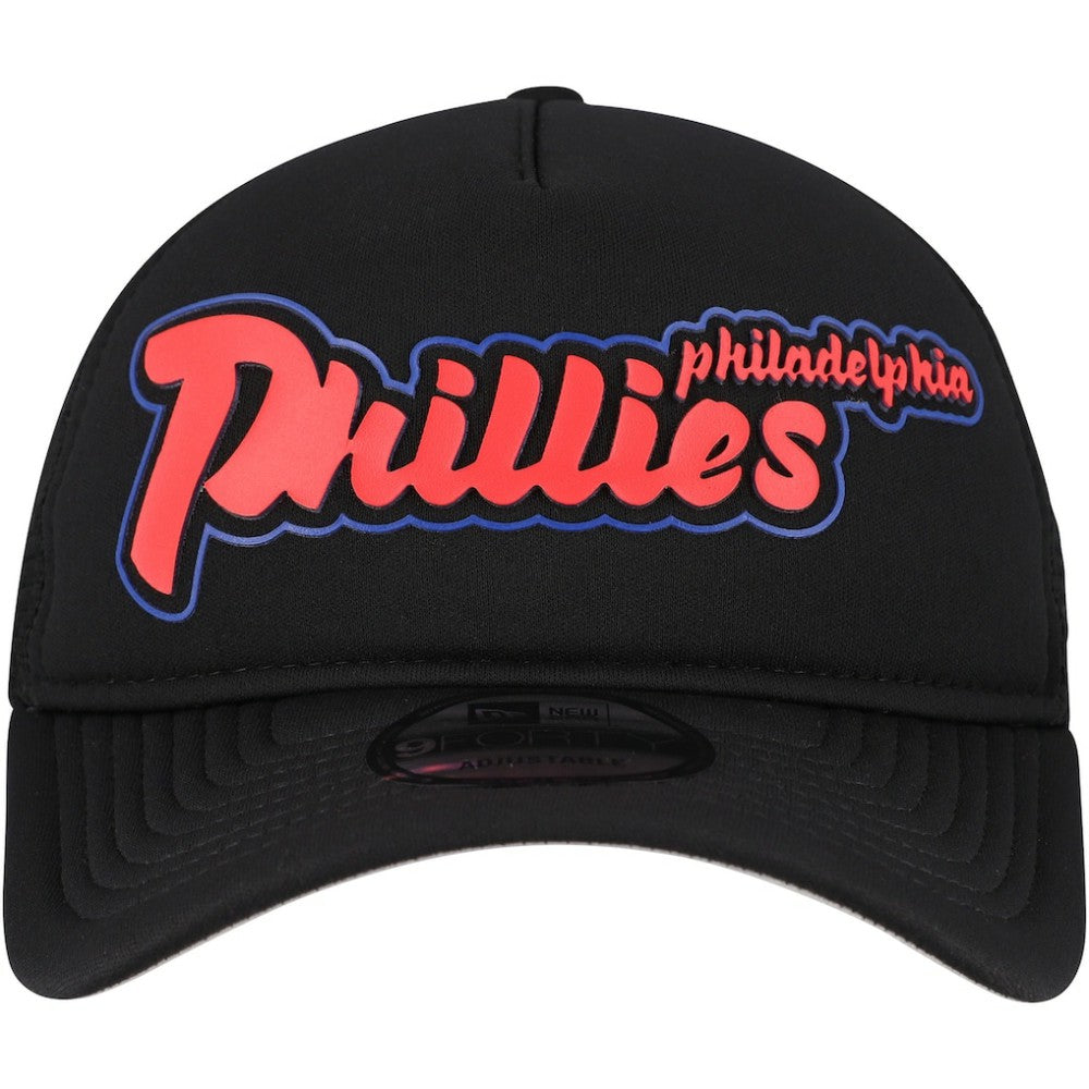 Philadelphia Phillies New Era Retro Bold A-Frame Trucker 9FORTY Adjustable Hat | MLB Online