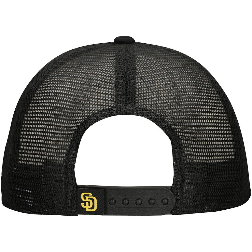 San Diego Padres New Era Retro Bold A-Frame Trucker 9FORTY Adjustable Hat | MLB Discount
