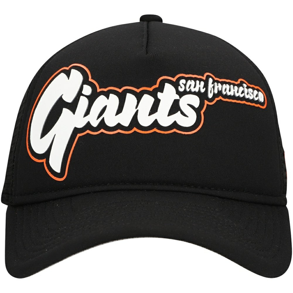San Francisco Giants New Era Retro Bold A-Frame Trucker 9FORTY Adjustable Hat | MLB Outlet