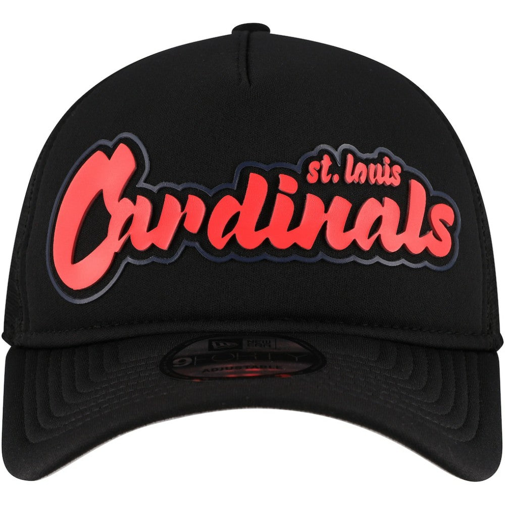 St. Louis Cardinals New Era Retro Bold A-Frame Trucker 9FORTY Adjustable Hat | MLB For sale