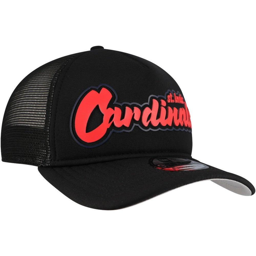 St. Louis Cardinals New Era Retro Bold A-Frame Trucker 9FORTY Adjustable Hat | MLB For sale