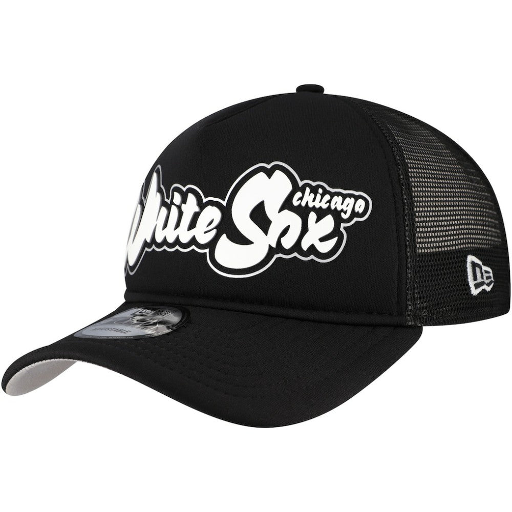 Chicago White Sox New Era Retro Bold A-Frame Trucker 9FORTY Adjustable Hat | MLB US