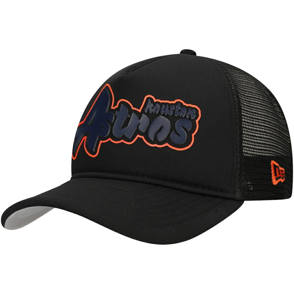 Houston Astros New Era Retro Bold A-Frame Trucker 9FORTY Adjustable Hat | MLB Online