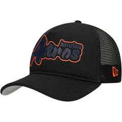 Houston Astros New Era Retro Bold A-Frame Trucker 9FORTY Adjustable Hat | MLB Online