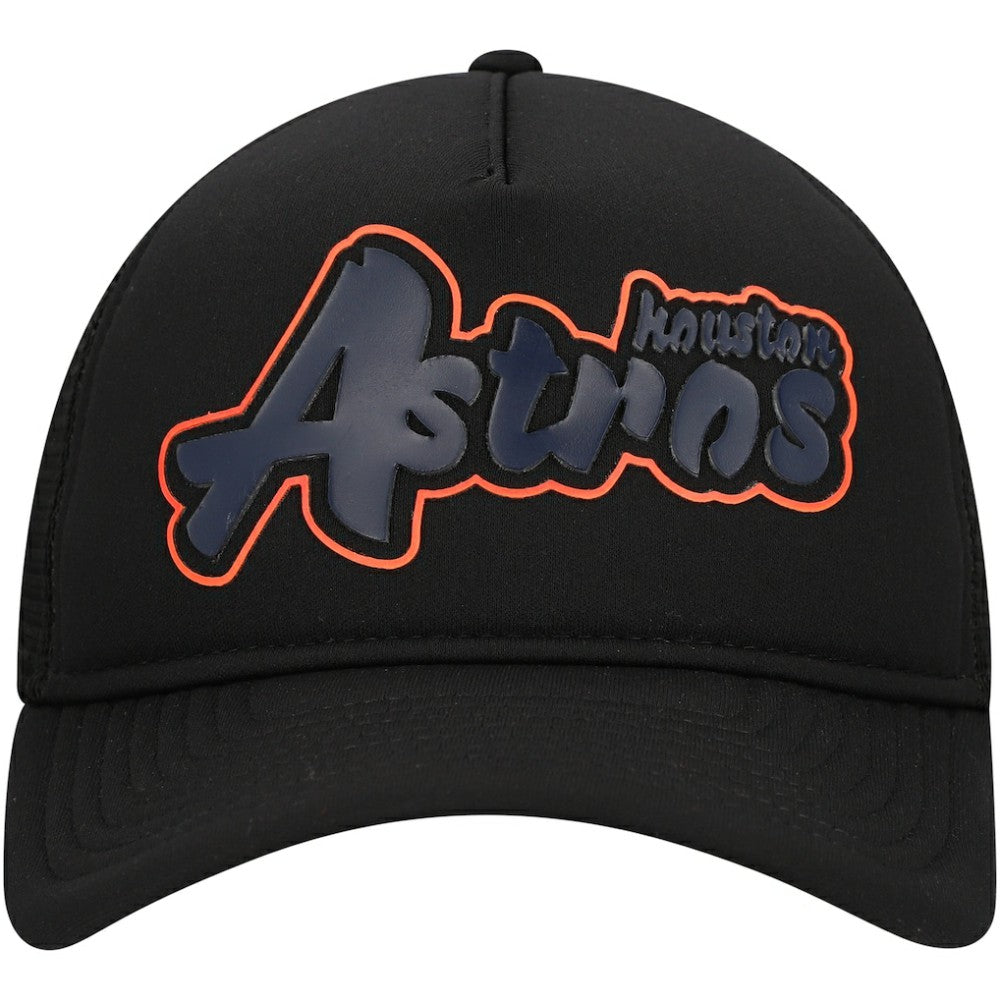 Houston Astros New Era Retro Bold A-Frame Trucker 9FORTY Adjustable Hat | MLB Online