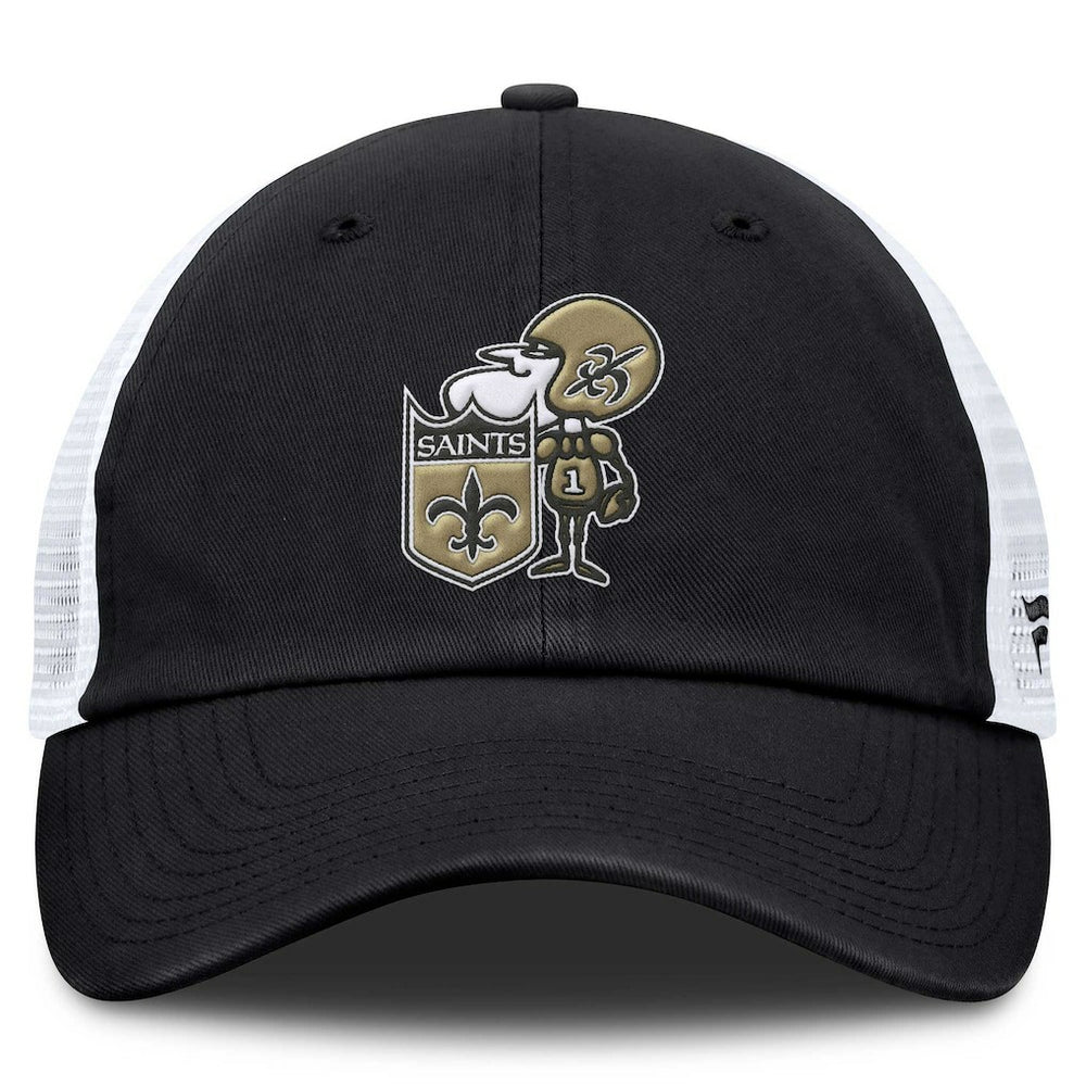 New Orleans Saints Fanatics Basic Vintage Trucker Adjustable Hat