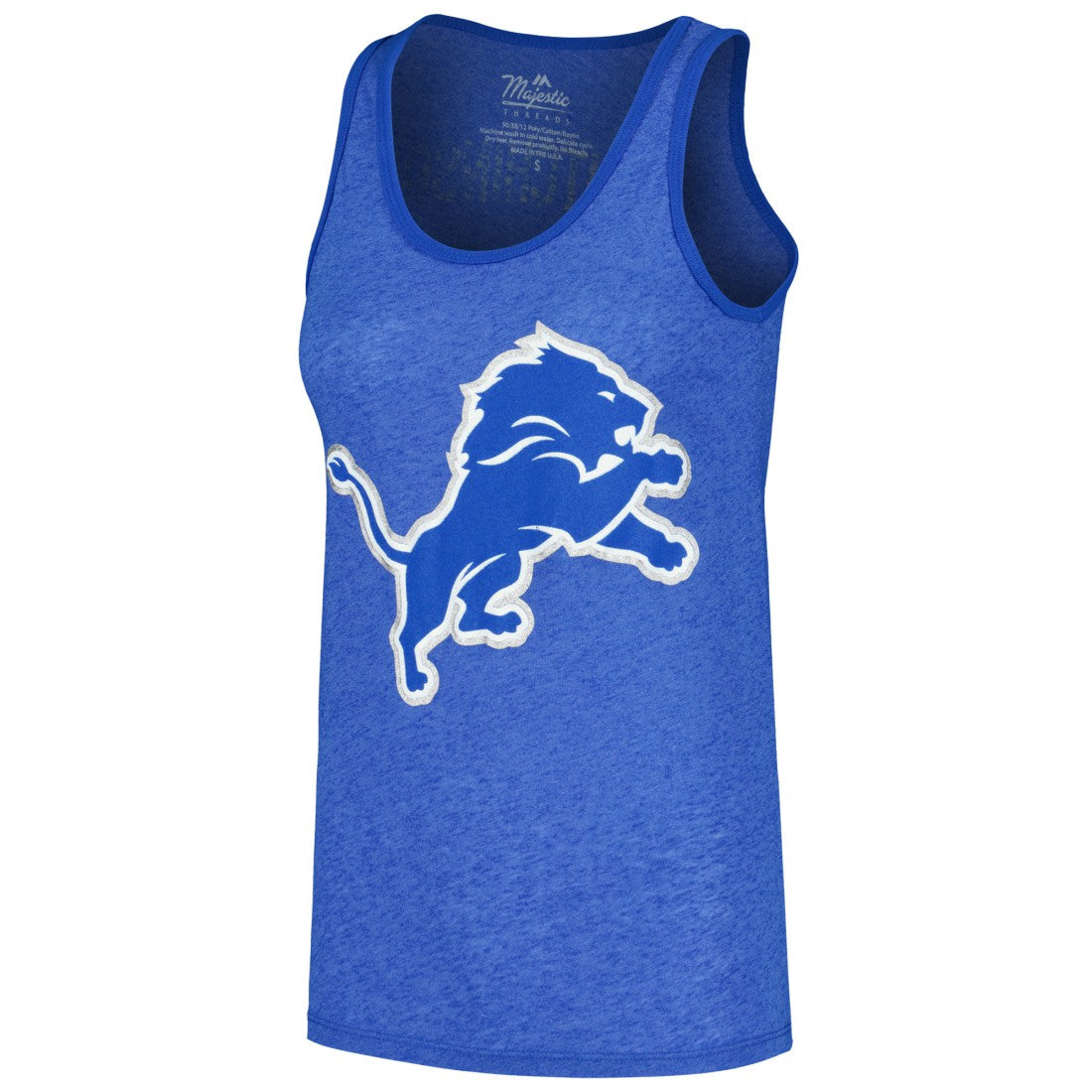 Detroit Lions  Aidan Hutchinson  Majestic Threads Women's Name & Number Tri-Blend Tank Top