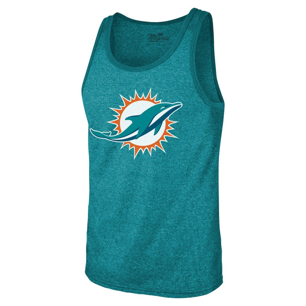 Miami Dolphins  Tyreek Hill  Majestic Threads Tri-Blend Player Name & Number Tank Top