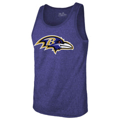 Baltimore Ravens  Lamar Jackson  Majestic Threads Tri-Blend Player Name & Number Tank Top