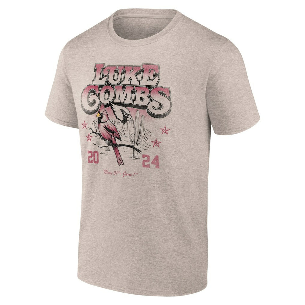 Arizona Cardinals Fanatics Luke Combs x  Growin' Up and Gettin' Old Tour T-Shirt