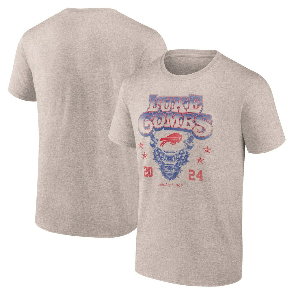 Buffalo Bills Fanatics Luke Combs x  Growin' Up and Gettin' Old Tour T-Shirt