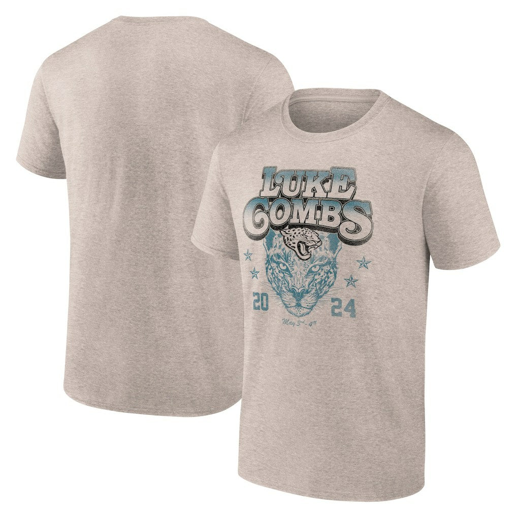 Jacksonville Jaguars Fanatics Luke Combs x  Growin' Up and Gettin' Old Tour T-Shirt