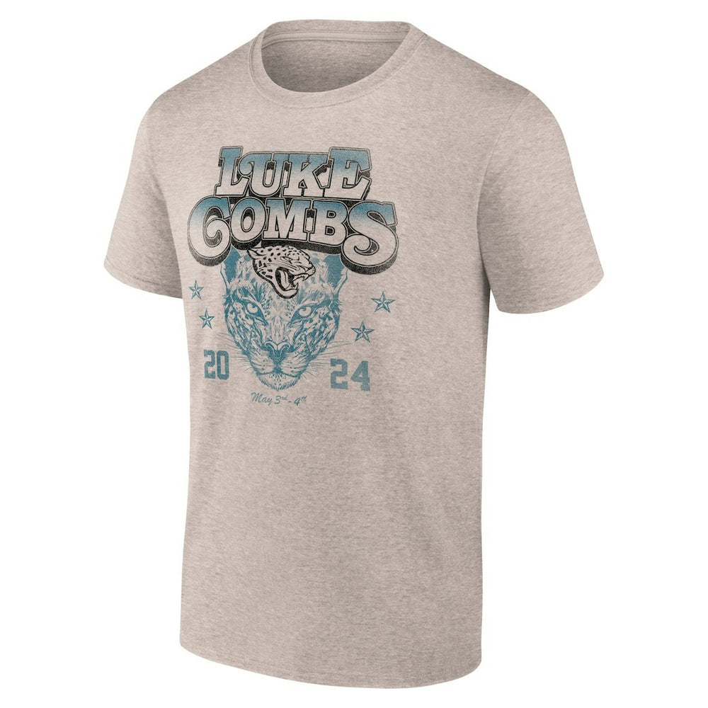 Jacksonville Jaguars Fanatics Luke Combs x  Growin' Up and Gettin' Old Tour T-Shirt