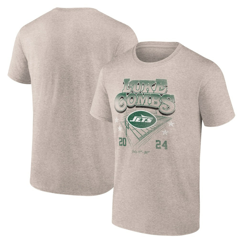 New York Jets Fanatics Luke Combs x  Growin' Up and Gettin' Old Tour T-Shirt