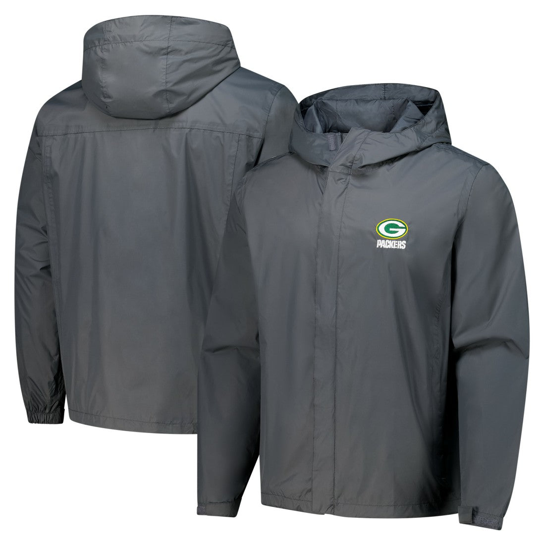 Green Bay Packers  Dunbrooke Tropic Waterproof Packable Full-Zip Hoodie Jacket