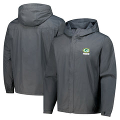 Green Bay Packers  Dunbrooke Tropic Waterproof Packable Full-Zip Hoodie Jacket