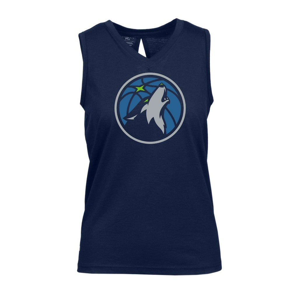 Minnesota Timberwolves Levelwear Women's Paisley Core V-Neck Tank Top For Sale