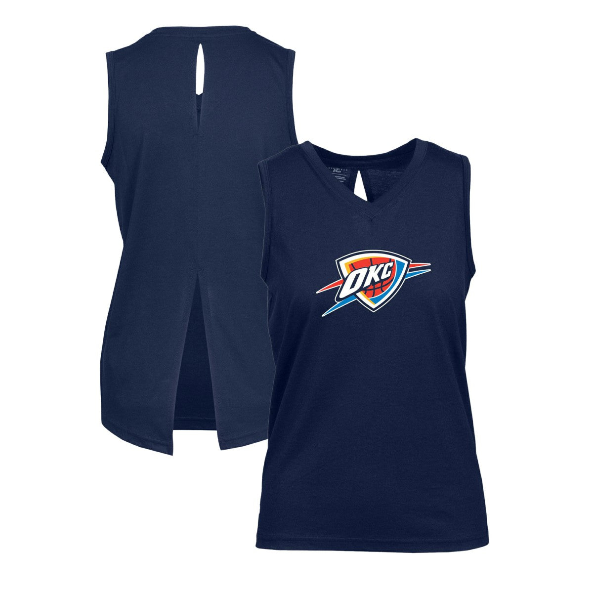 Oklahoma City Thunder Levelwear Women's Paisley Core V-Neck Tank Top On Sale