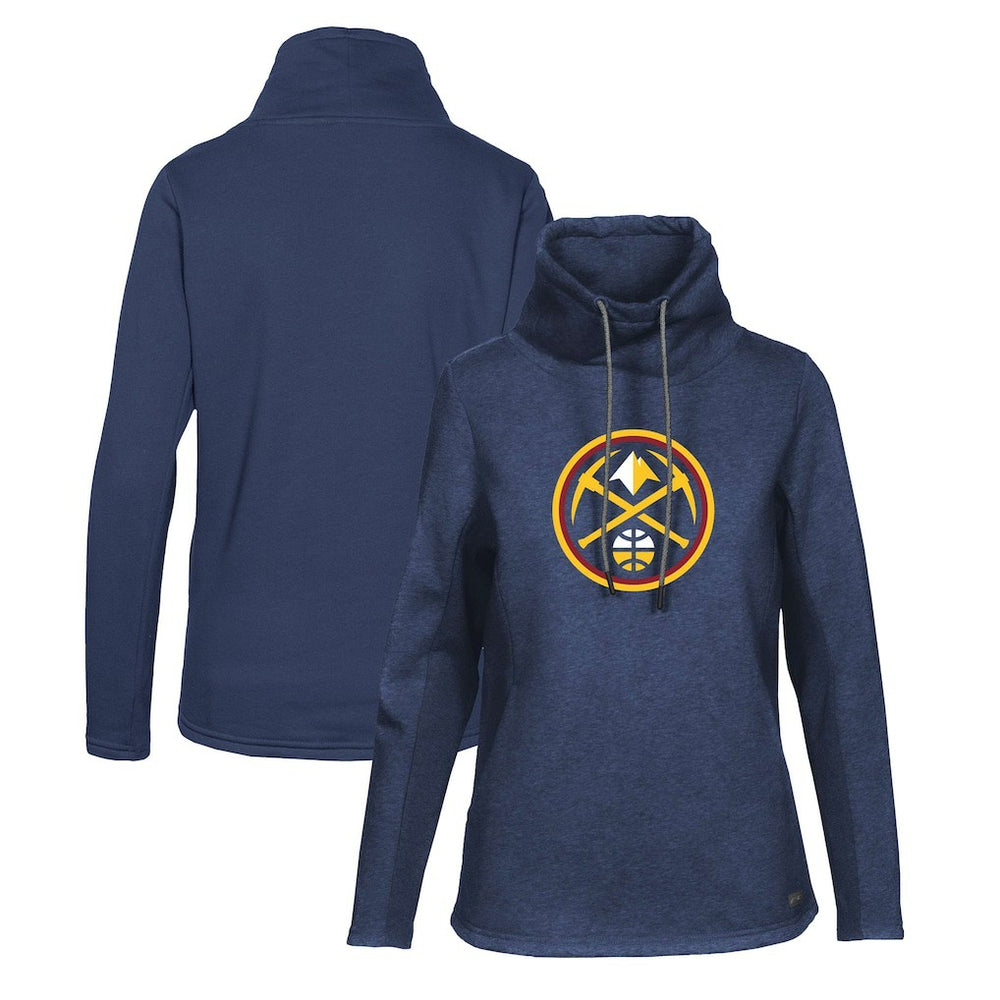 Denver Nuggets Levelwear Women's Loop Core Funnel Neck Pullover Sweatshirt sale Outlet