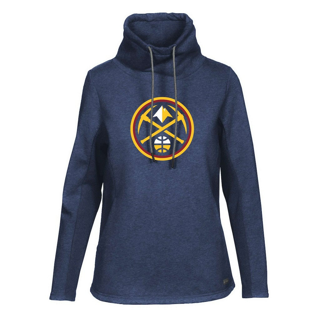 Denver Nuggets Levelwear Women's Loop Core Funnel Neck Pullover Sweatshirt sale Outlet
