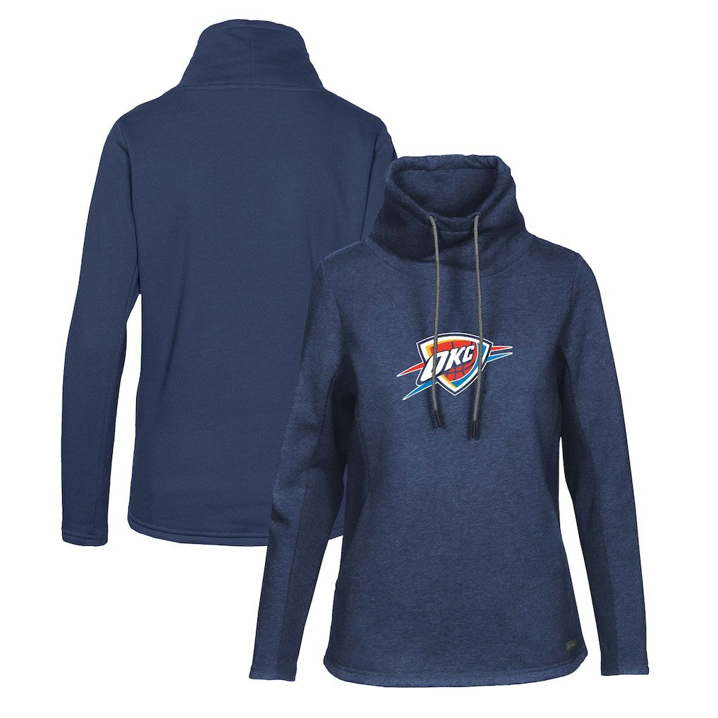 Oklahoma City Thunder Levelwear Women's Loop Core Funnel Neck Pullover Sweatshirt On Sale