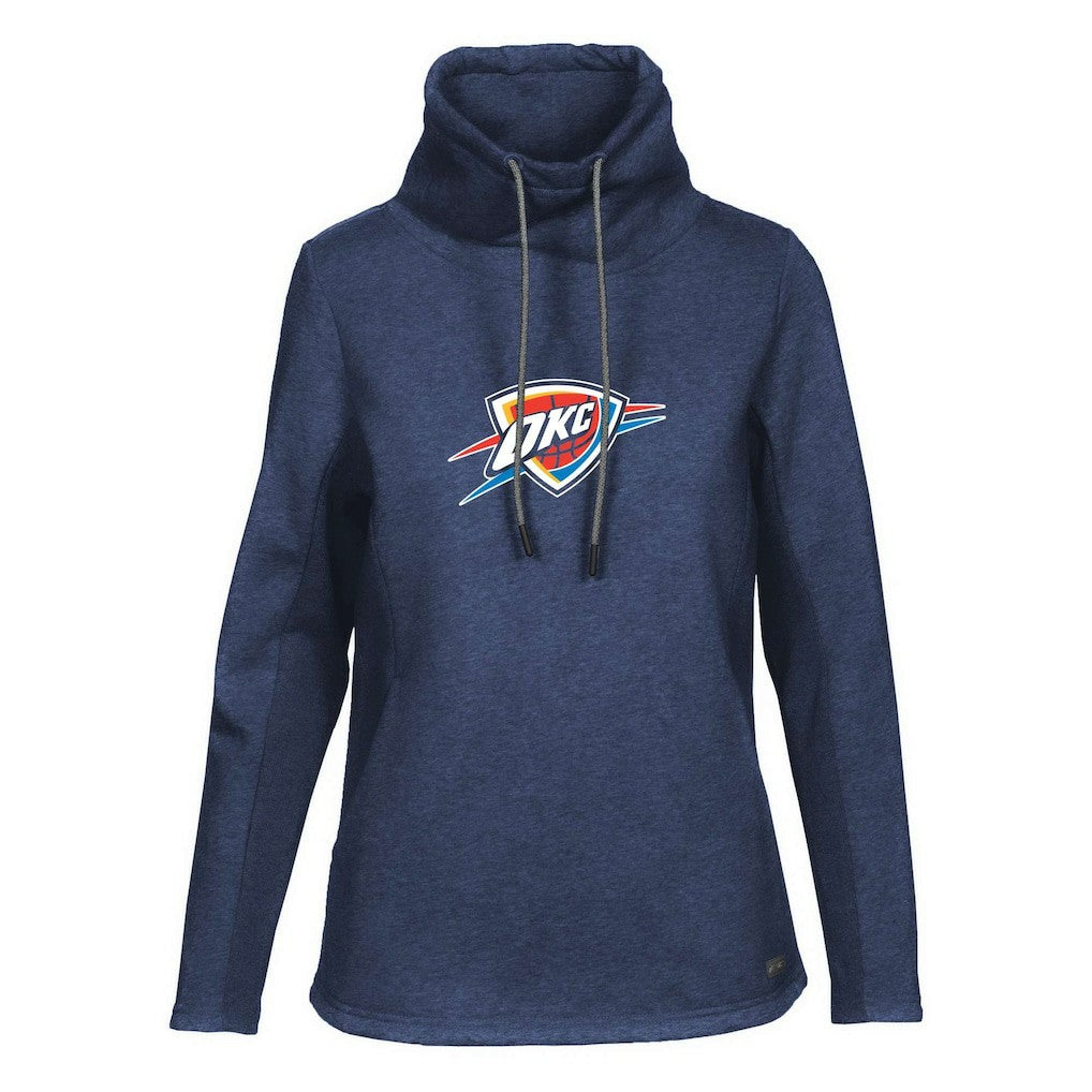 Oklahoma City Thunder Levelwear Women's Loop Core Funnel Neck Pullover Sweatshirt On Sale